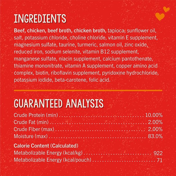 Show full view: Stella & Chewy's Lil Bites Savory Stews Grain-Free Beef & Chicken in Broth Flavored Shredded Small Breed Wet Dog Food, 2.7-oz cup, case of 12 slide 4 of 8