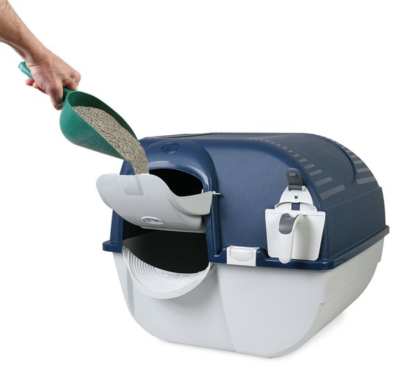 Show full view: Omega Paw Roll 'N Clean Complete Self Cleaning Cat Litter Box, Large slide 6 of 8