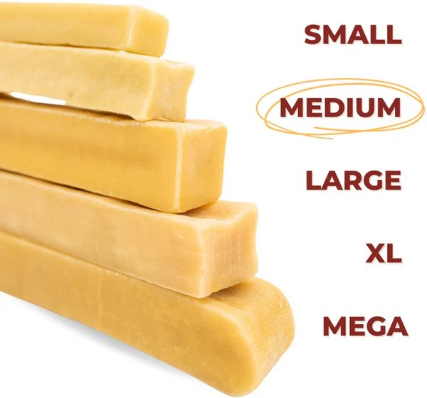 Show full view: Bully Bunches Variety Pack Himalayan Yak Chew Dog Treat, Medium, 4 count slide 4 of 9