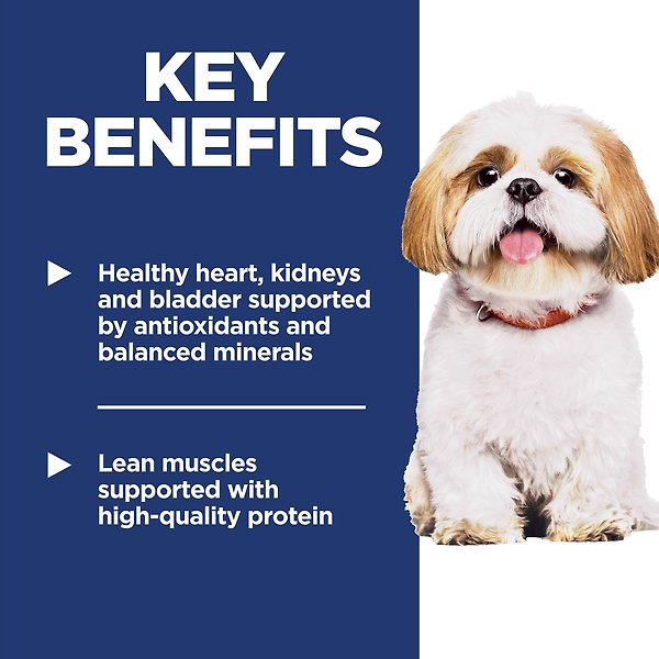 Show full view: Hill's Science Diet Adult 7+ Small Bites Chicken Meal, Barley & Rice Recipe Dry Dog Food, 14.9-kg bag slide 6 of 12