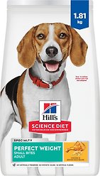 Hill's Science Diet Adult Perfect Weight Small Bites Chicken Recipe Dry Dog Food, 1.81-kg bag