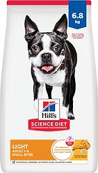Hill's Science Diet Adult Light Small Bites with Chicken Meal & Barley Dry Dog Food, 6.80-kg bag