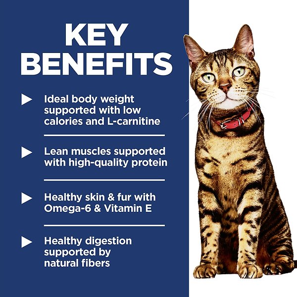 Show full view: Hill's Science Diet Adult Light Chicken Recipe Dry Cat Food, 3.17-kg bag slide 6 of 12