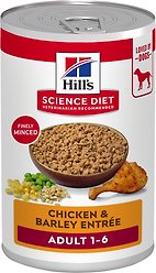 Hill's Science Diet Adult Chicken & Barley Entree Canned Dog Food, 370-g can, case of 12