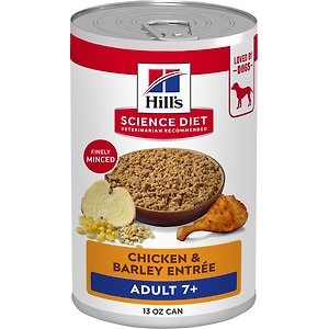 HILL'S SCIENCE DIET Adult 7+ Beef & Barley Entree Canned Dog Food