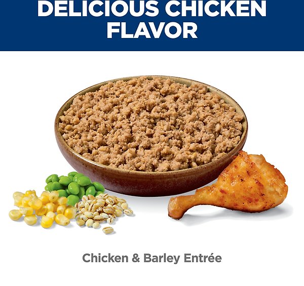 Show full view: Hill's Science Diet Adult Chicken & Barley Entree Canned Dog Food, 370-g can, case of 12 slide 5 of 12