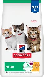 Hill's Science Diet Kitten Healthy Development Chicken Recipe Dry Cat Food, 3.17-kg bag