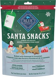 Blue Buffalo Santa Snacks Biscuit Crunchy Dog Treats, 11-oz bag