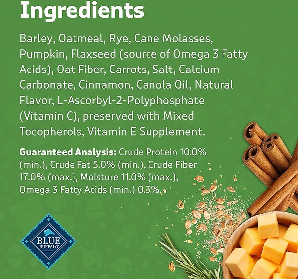 Show full view: Blue Buffalo Santa Snacks Biscuit Crunchy Dog Treats, 11-oz bag slide 5 of 6