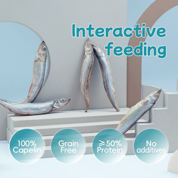 Show full view: Ranova Capelin Freeze-Dried Dog & Cat Treats, 40-g bag slide 3 of 4