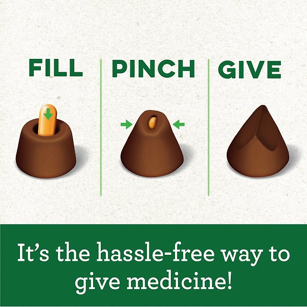 Show full view: Greenies Pill Pockets Hickory Smoke Flavour Capsule Size Adult Dog Treats, 30 count slide 5 of 9