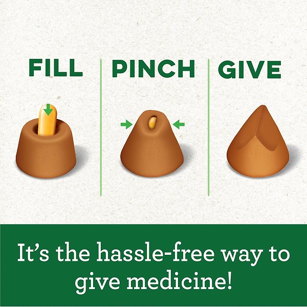 Show full view: Greenies Pill Pockets Chicken Flavour Capsule Size Adult Dog Treats, 30 count slide 5 of 9