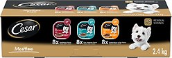Cesar Classic Loaf in Sauce Mealtime Variety Pack Grain-Free Adult Wet Dog Food, 100-g tray, case of 24