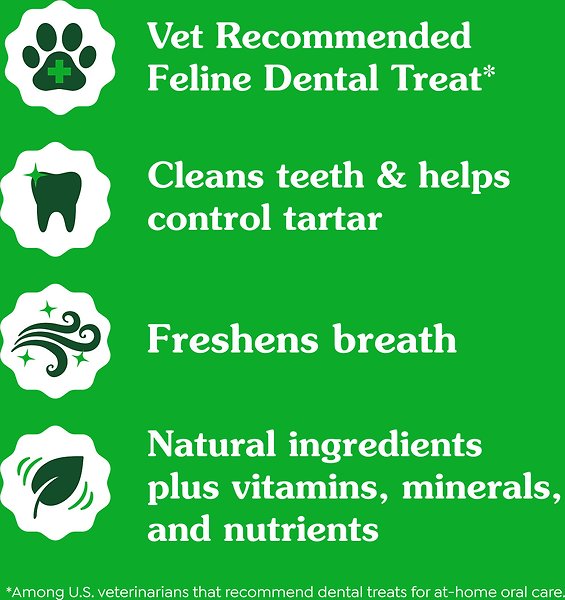 Show full view: Greenies Feline Natural Dental Care Oven-Roasted Chicken Flavour Adult Cat Treats, 277-g tub slide 4 of 6