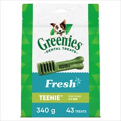 Greenies Fresh Teenie Adult Natural Dental Dog Treats, 43 count