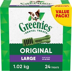 Greenies Original Large Adult Dental Dog Treats, 24 count