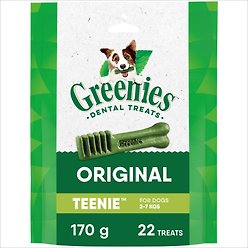 Greenies Original Teenie Adult Natural Dental Dog Treats, 170-g pouch