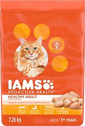 Iams Proactive Health Healthy Adult Chicken Dry Cat Food, 7.26-kg bag