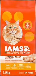 Iams Proactive Health Healthy Adult Chicken Dry Cat Food, 3.18-kg bag