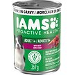 Show in main carousel: Iams Proactive Health Adult Beef, Rice, Carrots & Green Beans Wet Dog Food, 369-g can, case of 12 slide 1 of 7