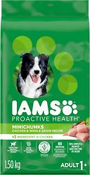 Iams Proactive Health Minichunks Adult Chicken & Whole Grain Recipe Dry Dog Food, 1.5-kg bag