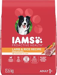 Iams Proactive Health Minichunks Adult Lamb & Rice Dry Dog Food, 13.6-kg bag