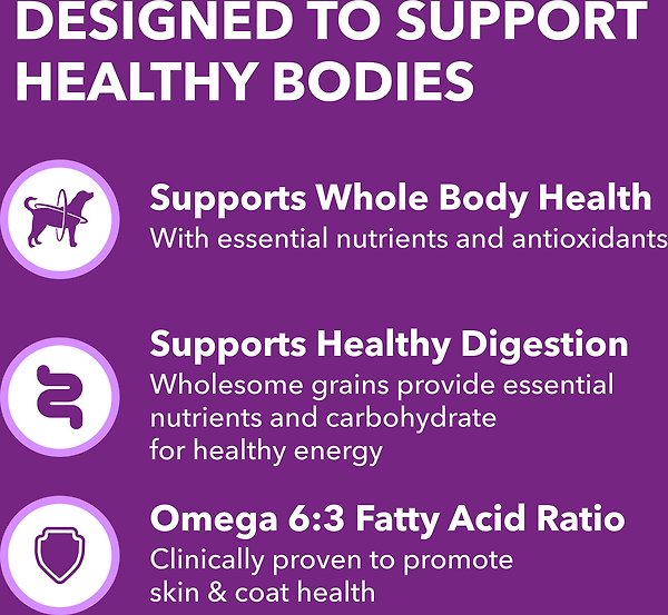 Show full view: Iams Advanced Health Skin & Coat Chicken & Salmon Adult Dry Dog Food, 12.2-kg bag slide 5 of 7