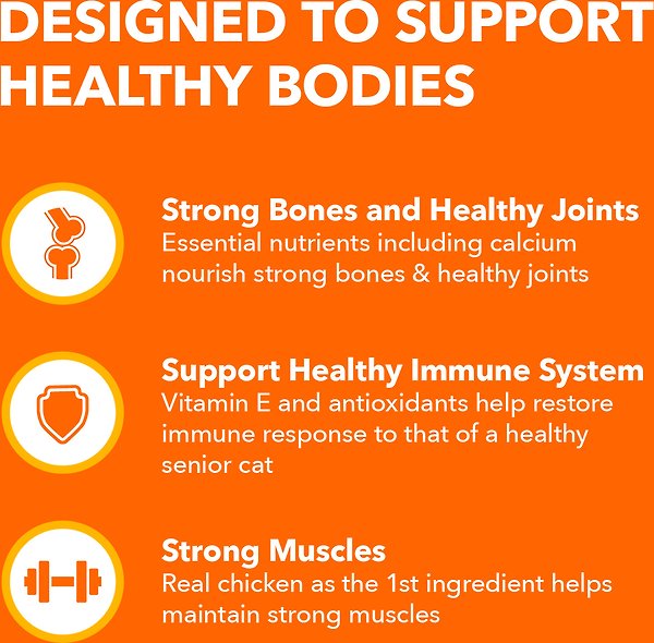 Show full view: Iams Proactive Health Healthy Senior Chicken Dry Cat Food, 3.18-kg bag slide 5 of 7