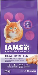 Iams Proactive Health Healthy Kitten Chicken Dry Cat Food, 1.59-kg bag