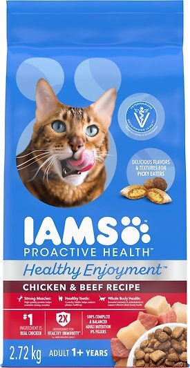IAMS Proactive Health Healthy Enjoyment Adult Chicken & Salmon Dry