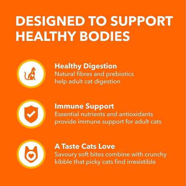 Show full view: Iams Proactive Health Healthy Enjoyment Adult Chicken & Beef Dry Cat Food, 2.72-kg bag slide 5 of 7