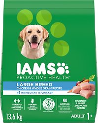 Iams Proactive Health Chicken & Whole Grains Recipe Adult Large Breed Dry Dog Food, 13.6-kg bag
