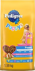 Pedigree Puppy Chicken, Rice & Vegetable Flavour Dry Dog Food, 1.59-kg bag