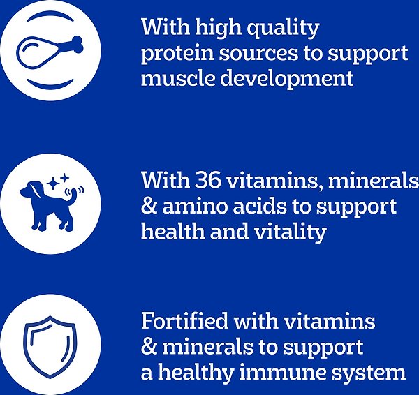 Show full view: Pedigree Puppy Chicken, Rice & Vegetable Flavour Dry Dog Food, 1.59-kg bag slide 3 of 6