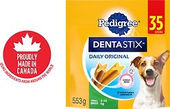 Pedigree Dentastix Oral Care Original Flavour Small Dog Treats, 553-g bag