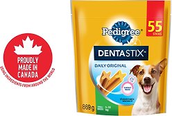 Pedigree Dentastix Oral Care Original Flavour Small Dog Treats, 55 count