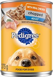 Pedigree Chopped Ground Chicken Dinner Wet Dog Food, 375-g can, case of 12