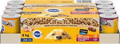 Pedigree Variety Pack Adult Chopped Chicken & Filet Mignon Wet Dog Food, 375-g can, case of 24