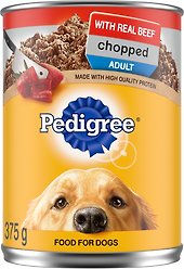 Pedigree Chopped Beef Adult Wet Dog Food, 375-g can, case of 12