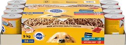 Pedigree Variety Pack Adult Chopped Chicken & Rice, Beef Wet Dog Food, 375-g can, case of 24