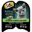 Show in main carousel: Sheba Perfect Portions Kitten Soft Pate Tender Turkey Entree Wet Cat Food, 75-g tray, case of 24 slide 1 of 9