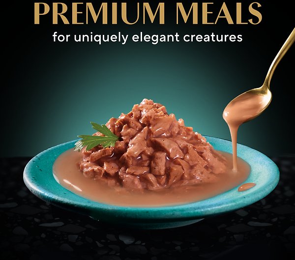 Show full view: Sheba Gravy Indulgence Salmon Entree in Extra Gravy Grain-Free Adult Wet Cat Food, 75-g tray, case of 24 slide 5 of 6