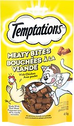 Temptations Meaty Bites Chicken Flavour Cat Treats, 42.5-g pouch