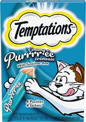 Temptations Puree Tuna Lickable Cat Treats, 12-g pouch, 44 count