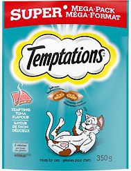Temptations Tempting Tuna Flavour Crunchy Cat Treats, 350-g pouch