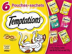 Temptations Variety Pack Crunchy Cat Treats, 85-g pouch, 6 count
