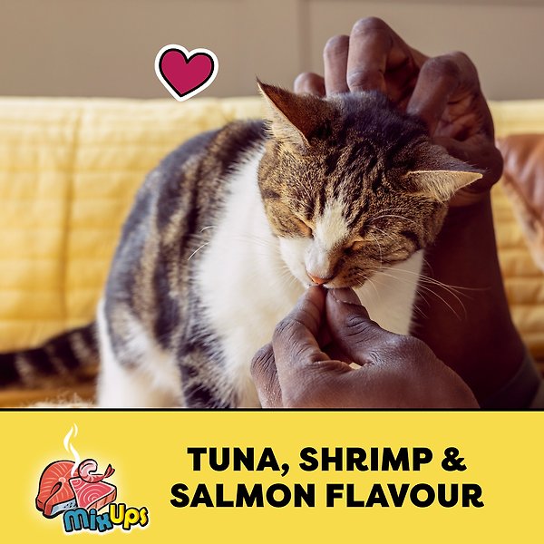 Show full view: Temptations Mix Ups Tuna, Shrimp & Salmon Flavour Cat Treats, 850-g tub slide 6 of 8