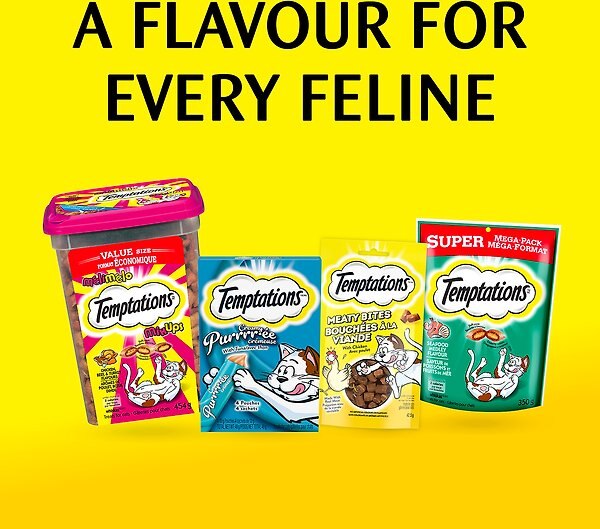 Show full view: Temptations Meaty Bites Chicken Flavour Cat Treats, 42.5-g pouch slide 4 of 6