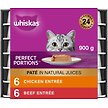 Show in main carousel: Whiskas Perfect Portions Meaty Selections Pate Wet Cat Food, 75-g tray, case of 12 slide 1 of 6