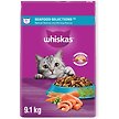 Show in main carousel: Whiskas Seafood Selections Salmon & Shrimp Flavour Natural Adult Dry Cat Food, 9.1-kg bag slide 1 of 5
